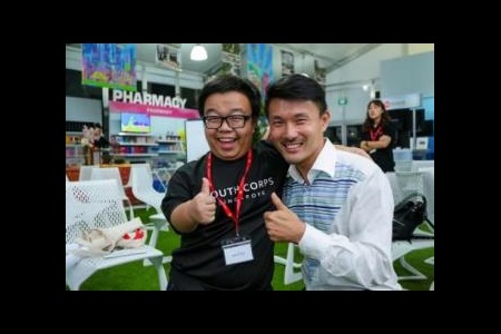 Photo with Mr Baey who graced the event